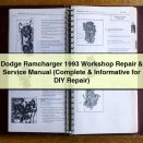 Dodge Ramcharger 1993 Workshop Repair & Service Manual (Complete & Informative for DIY Repair)