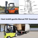Clark forklift gpx25e Manual PDF Download