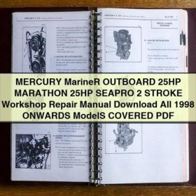 Mercury Marine Outboard 25HP Marathon, 25HP SeaPro 2-Stroke Workshop Repair Manual PDF