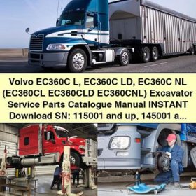 Volvo EC360C L, EC360C LD, EC360C NL Excavator Service Parts Catalogue Manual (Serial Numbers: 115001 and up, 145001 and up)