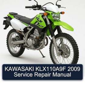 KAWASAKI KLX110A9F 2009 Service Repair Manual