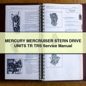 MERCURY MERCRUISER STERN DRIVE UNITS TR TRS Service Repair Manual