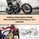 Yamaha RD60 RD60A RD60B Replacement Parts Manual 1975 Onward