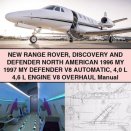 Range Rover Discovery & Defender North American 1996-1997 V8 Automatic 4.0L & 4.6L Engine Overhaul Manual