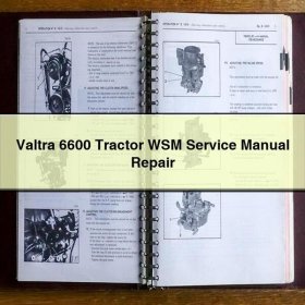 Valtra 6600 Tractor WSM Service Manual Repair