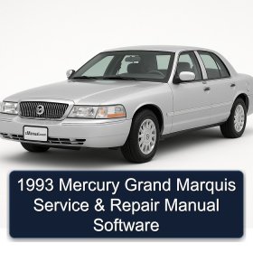 1993 Mercury Grand Marquis Service & Repair Manual Software