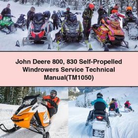 John Deere 800 830 Self-Propelled Windrowers Service Technical Manual(TM1050)