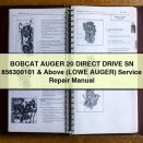 BOBCAT AUGER 20 DIRECT DRIVE SN 856300101 & Above (LOWE AUGER) Service Repair Manual