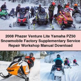 2008 Phazer Venture Lite Yamaha PZ50 Snowmobile Factory Supplementary Service Repair Workshop Manual