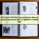 JCB 8250 FASTRAC Service Repair Manual (SN: 01139000-01139999)