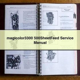 magicolor3300 500SheetFeed Service Repair Manual