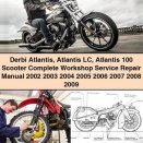 Derbi Atlantis Atlantis LC Atlantis 100 Scooter Service Repair Manual 2002-2009