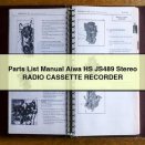 Parts List Manual Aiwa HS JS489 Stereo RADIO CASSETTE RECORDER PDF Download