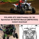POLARIS ATV 2006 Predator 50/90 Sportsman 90 REPAR Manual download