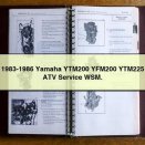 1983-1986 Yamaha YTM200 YFM200 YTM225 ATV Service WSM.