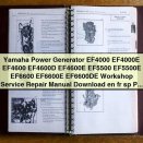 Yamaha Power Generator EF4000-EF6600 Series Workshop Service Repair Manual (French/Spanish)