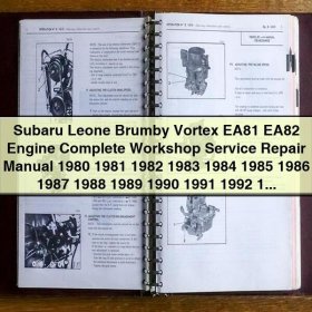 Subaru Leone Brumby Vortex EA81 EA82 Engine Complete Workshop Service Repair Manual 1980-1994