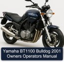 Yamaha BT1100 Bulldog 2001 Owners Operators Manual