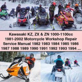 Kawasaki KZ ZX & ZN 1000-1100cc 1981-2002 Motorcycle Workshop Service Repair Manual 1982-2001