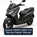 Suzuki AN400 2003 Full Service Repair Manual