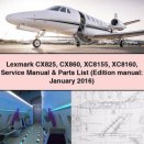 Lexmark CX825 CX860 XC8155 XC8160 Service Manual & Parts List (Edition Manual: January 2016) PDF Download