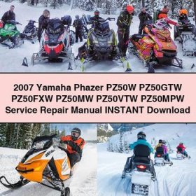 2007 Yamaha Phazer PZ50W PZ50GTW PZ50FXW PZ50MW PZ50VTW PZ50MPW Service Repair Manual