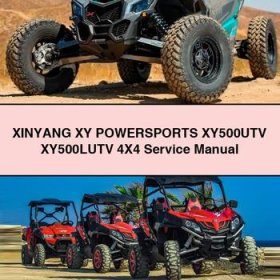 XINYANG XY POWERSPORTS XY500UTV XY500LUTV 4X4 Service Repair Manual