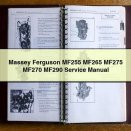 Massey Ferguson MF255 MF265 MF275 MF270 MF290 Service Repair Manual