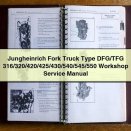 Jungheinrich Fork Truck Type DFG/TFG 316/320/420/425/430/540/545/550 Workshop Service Repair Manual