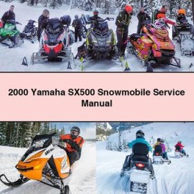 2000 Yamaha SX500 Snowmobile Service Repair Manual