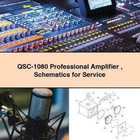 QSC-1080 Professional Amplifier Schematics for Service Repair Manual
