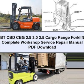 Stapler-Werkstatt-Handbuch für Cargo Range 2.5, 3.0, 3.5 - Kompletter Service und Reparatur