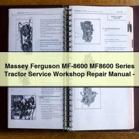 Massey Ferguson MF-8600 MF8600 Series Tractor Service Workshop Repair Manual-PDF
