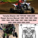 Yamaha Blaster 200 YSF200 1988-2006 Repair Service Manual PDF