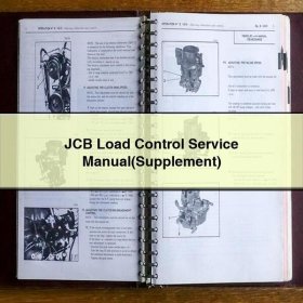 JCB Load Control Service Repair Manual(Supplement)