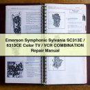 Emerson Symphonic Sylvania SC313E/6313CE Color TV/VCR COMBINATION Repair Manual