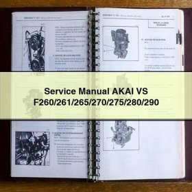 Service Repair Manual AKAI VS F260/261/265/270/275/280/290