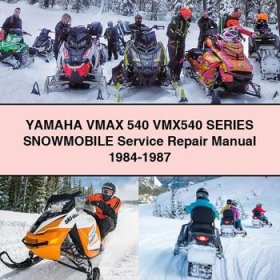 Yamaha VMAX 540 VMX540 Series Snowmobile Service Repair Manual 1984-1987