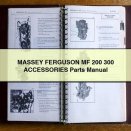 MASSEY FERGUSON MF 200 300 ACCESSORIES Parts Manual