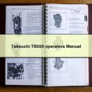 Takeuchi TB020 operators Manual PDF Download