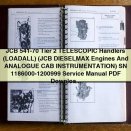JCB 541-70 Tier 2 Telescopic Handlers (Loadall) Service Repair Manual (JCB Dieselmax Engines, Analogue Cab Instrumentation) SN 1186000-1200999
