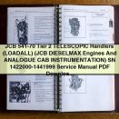 JCB 541-70 Tier 2 Telescopic Handlers (Loadall) Service Repair Manual (JCB Dieselmax Engines, Analogue Cab Instrumentation) SN 1422000-1441999