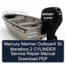 Mercury Mariner Outboard 30 Marathon 2 CYLINDER Service Repair Manual Download PDF