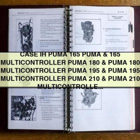 CASE IH PUMA 165, PUMA 165 MULTICONTROLLER, PUMA 180, PUMA 180 MULTICONTROLLER, PUMA 195, PUMA 195 MULTICONTROLLER, PUMA 210, PUMA 210 MULTICONTROLLER Tractor Service Shop Repair Manual