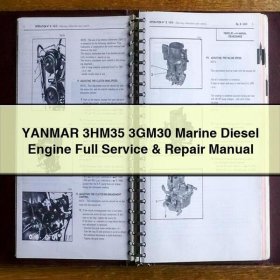 YANMAR 3HM35 3GM30 Marine Diesel Engine Full Service & Repair Manual