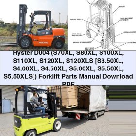 Hyster Gabelstapler Ersatzteilhandbuch D004 (S70XL - S120XLS)