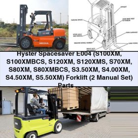Hyster Spacesaver E004 Forklift Parts & Complete Workshop Service Repair Manual (2 Manual Set)