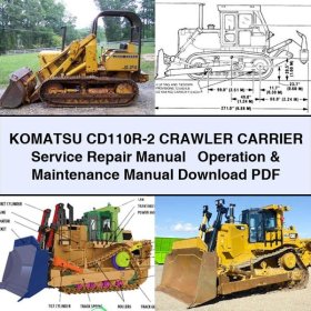Komatsu CD110R-2 Raupenträger: Service- und Betriebshandbuch