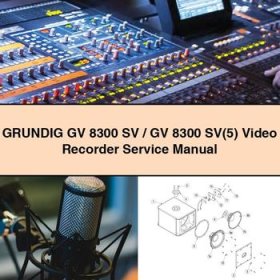 GRUNDIG GV 8300 SV/GV 8300 SV(5) Video Recorder Service Repair Manual