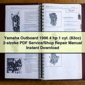 Yamaha Outboard 1996 4 hp 1 cyl. (83cc) 2-stroke Service/Shop Repair Manual